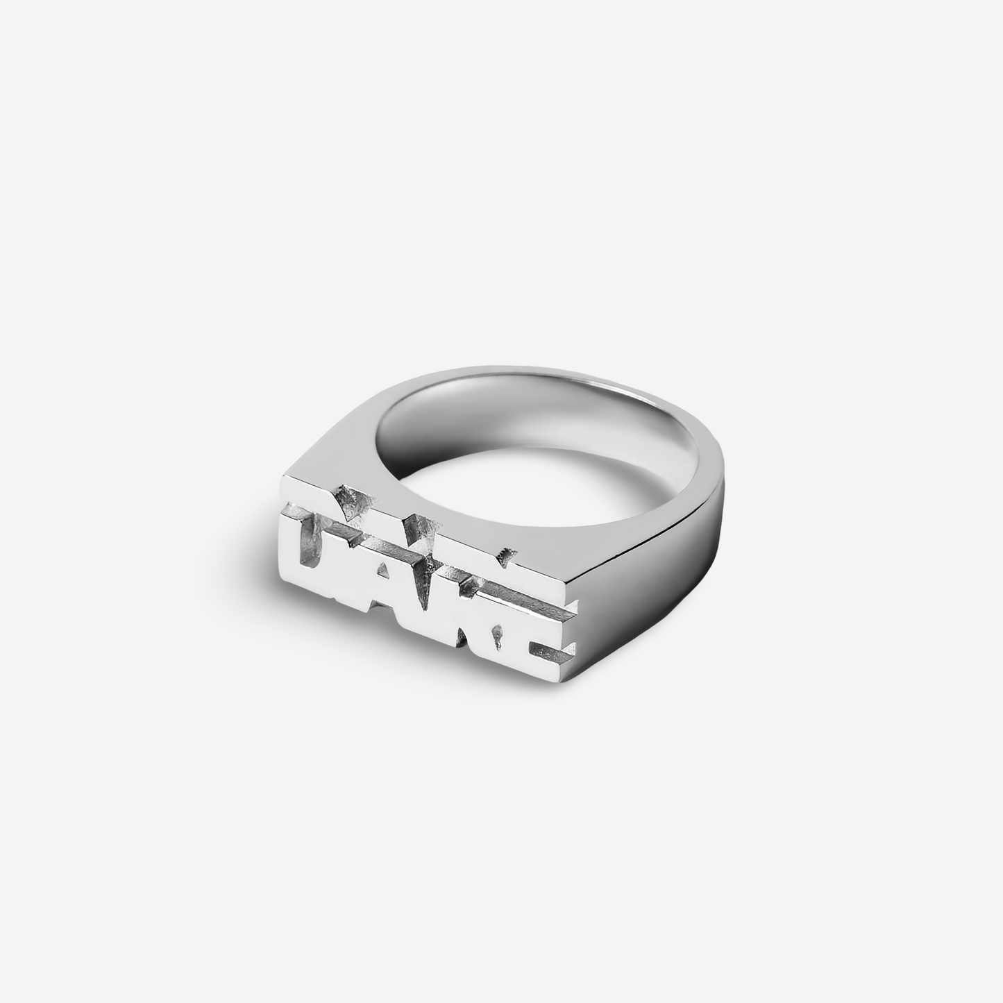 Dare Motto Manifesto Ring Golden Horn Jewellery