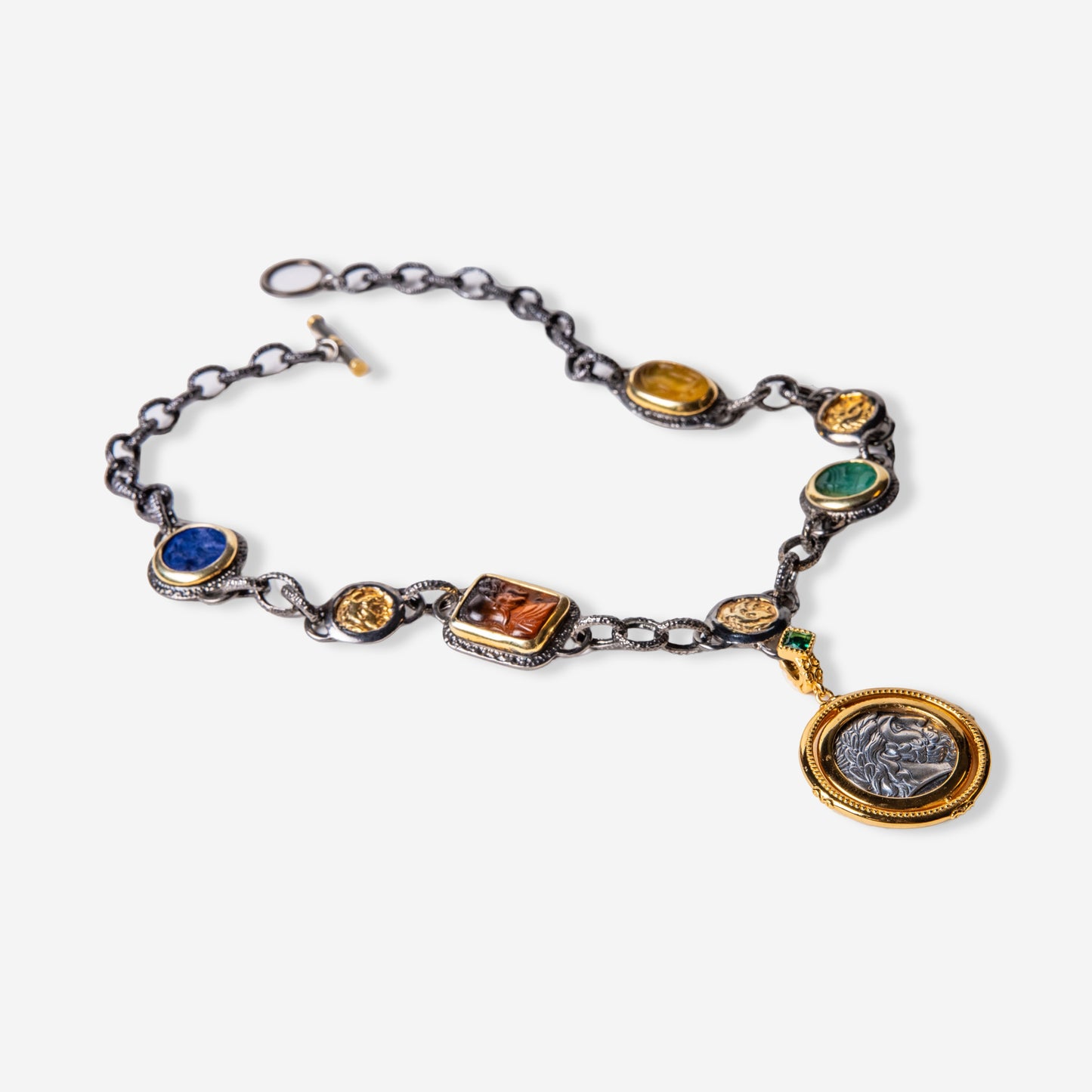 Eternal Multi Gemstone Necklace-Golden Horn Jewellery