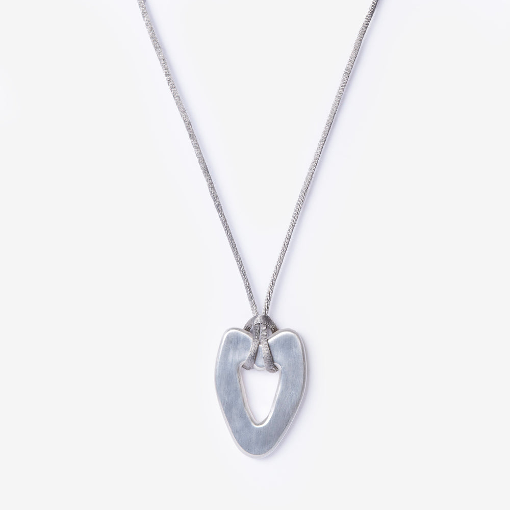 Fluent Heart Silver Pendant-Golden Horn Jewellery