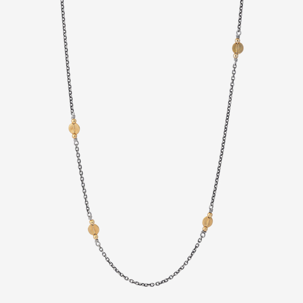 Golden Sunsets Chain Necklace - Golden Horn