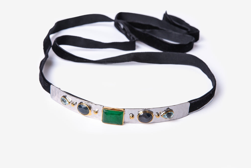 Helen Jade Gemstones Choker-Golden Horn Jewellery