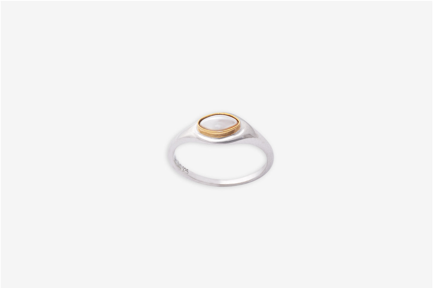 June Pearl Birthstone Ring-Golden Horn Jewellery