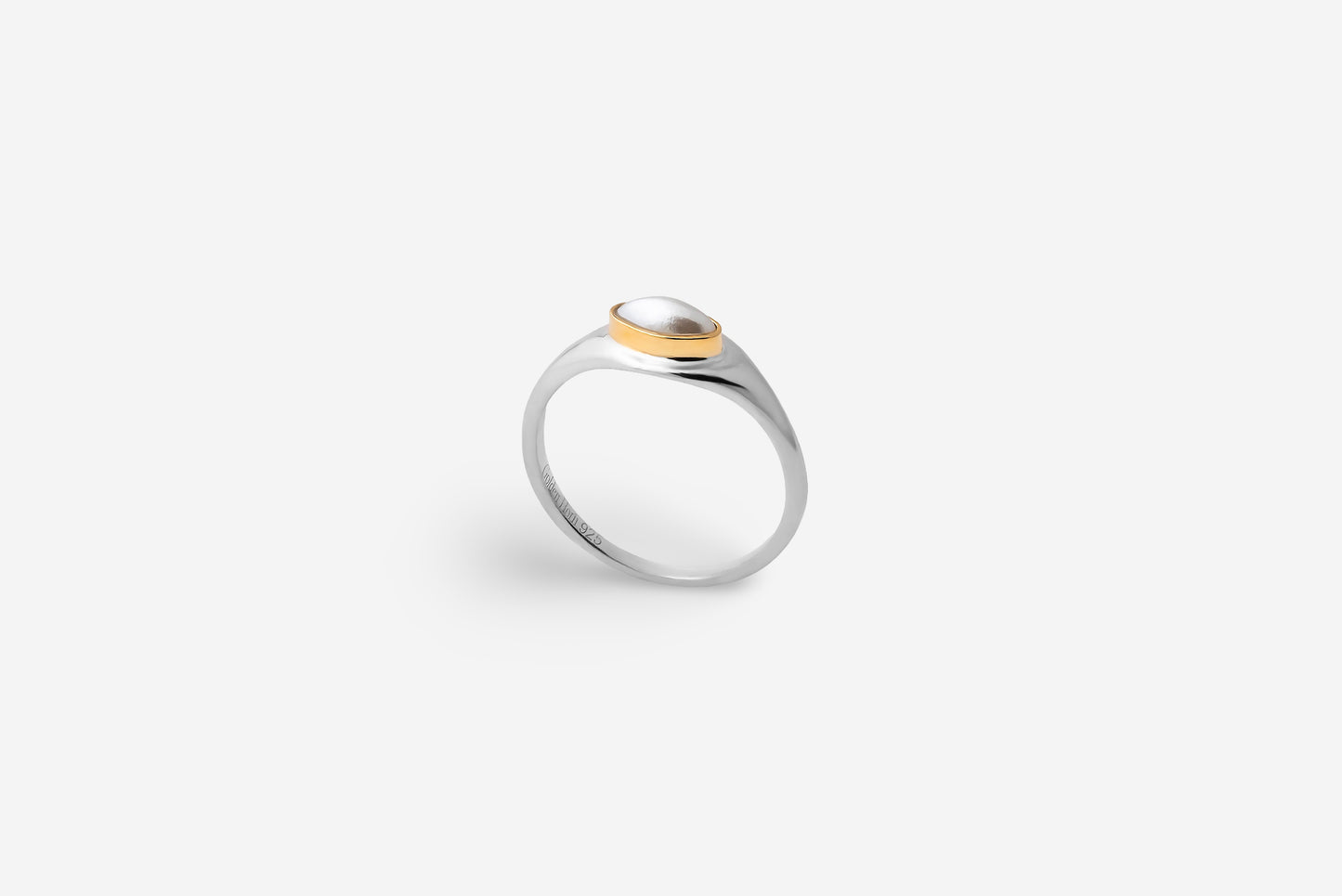 June Pearl Birthstone Ring-Golden Horn Jewellery