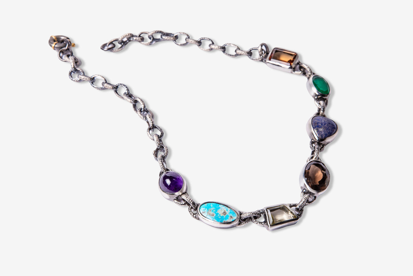 Jupiter Eye Multi Gemstone Choker Necklace