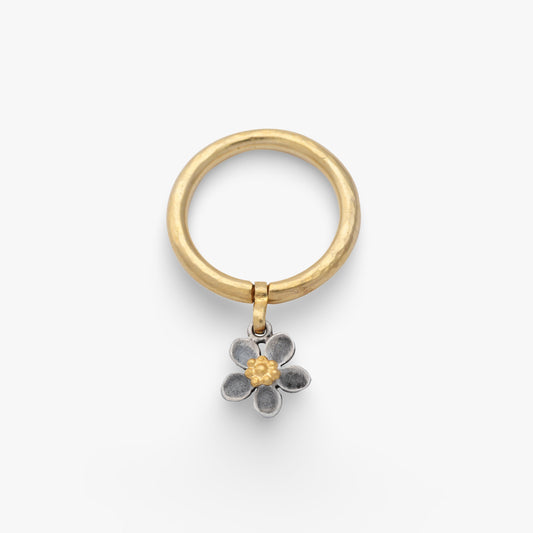 Mini Flower Ring - Golden Horn