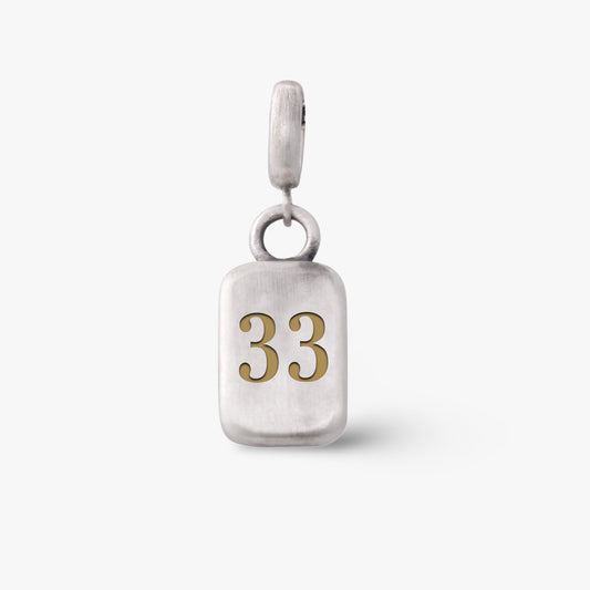 Number 33 Numerology Pendant - Golden Horn Jewellery