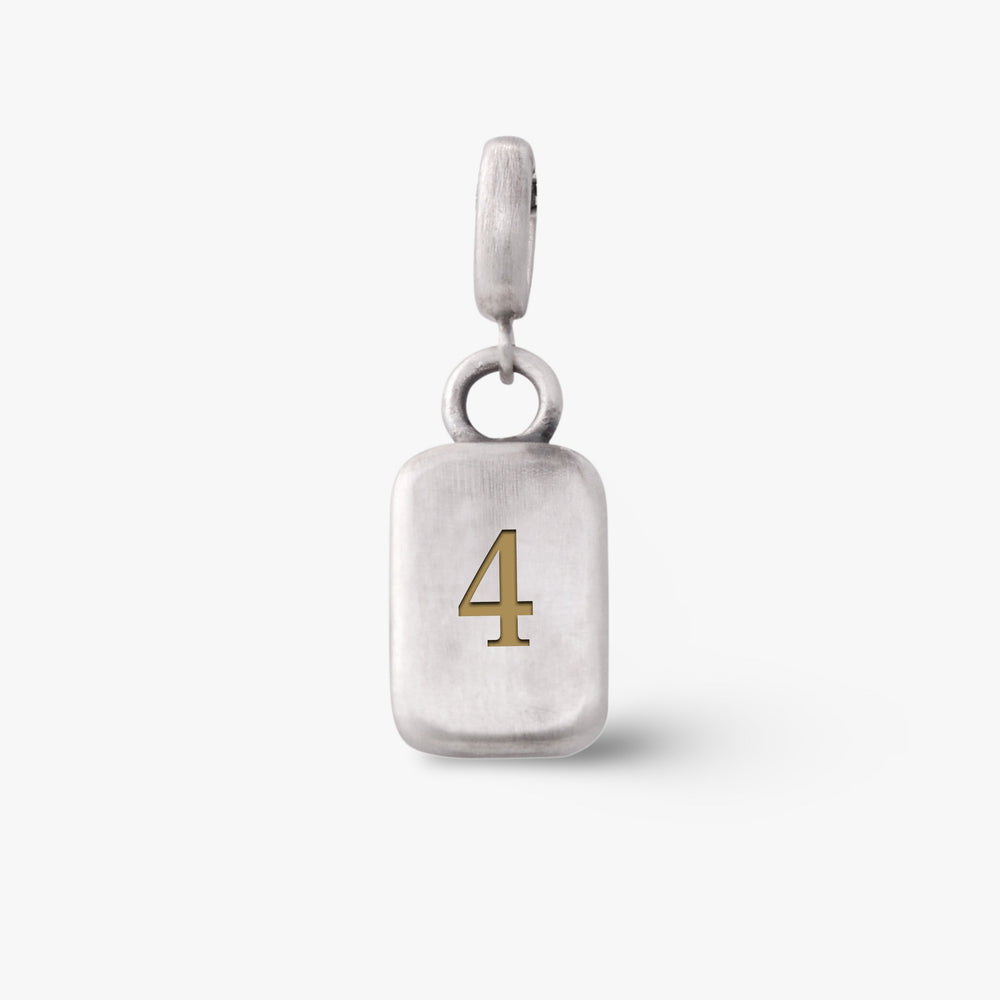 Number 4 Numerology Pendant- Golden Horn Jewellery