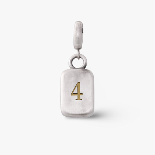 Number 4 Numerology Pendant- Golden Horn Jewellery