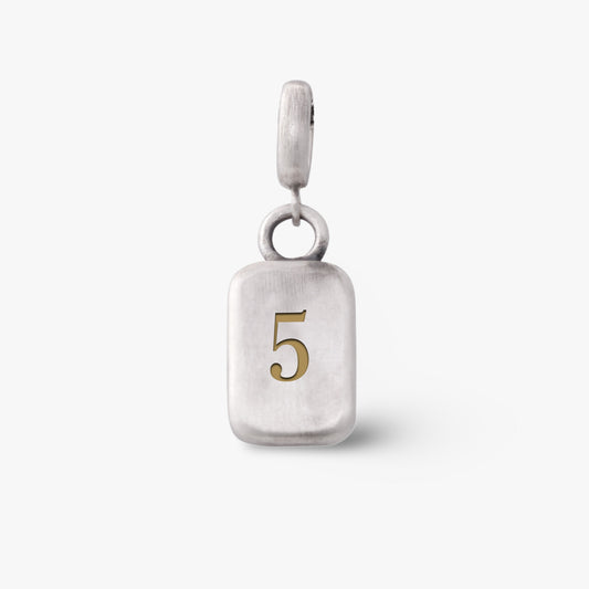 Number 5 Numerology Pendant- Golden Horn Jewellery