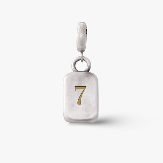 Number 7 Numerology Pendant - Golden Horn Jewellery