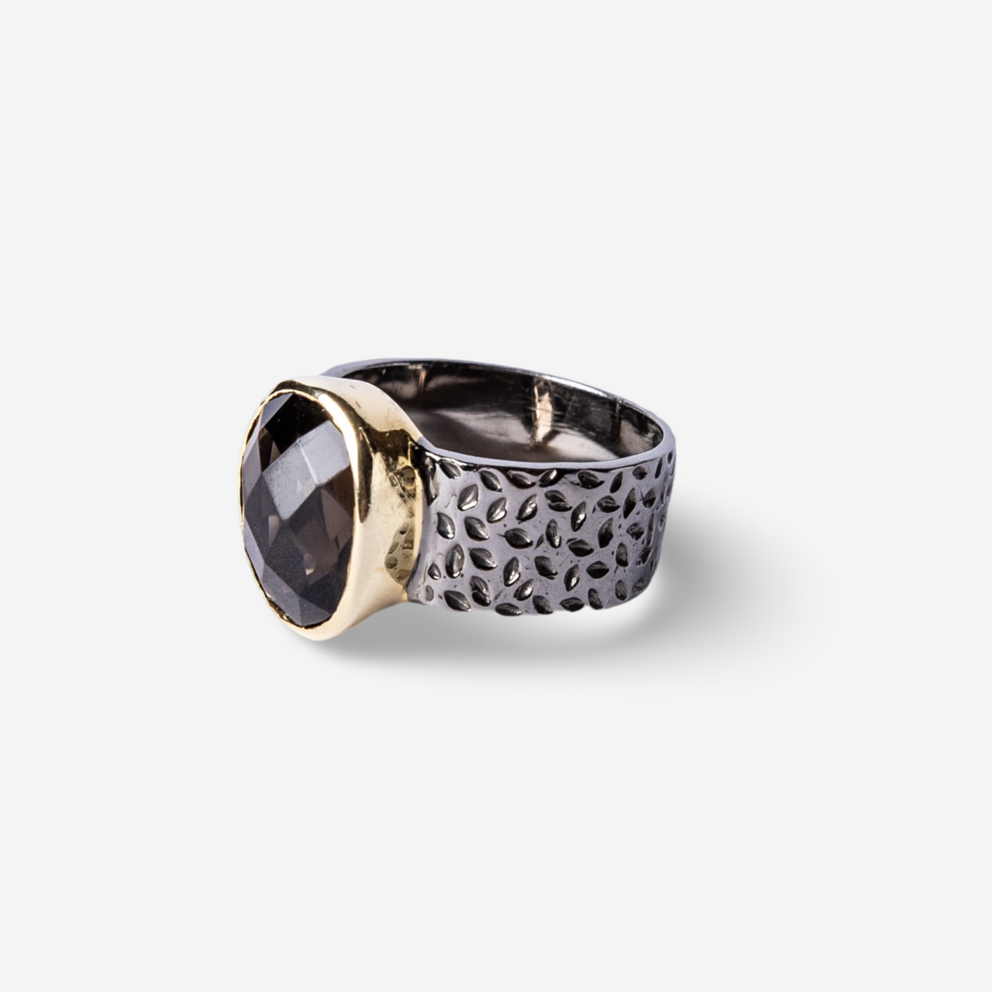 Orlando Smoky Quartz Ring-Golden Horn Jewellery