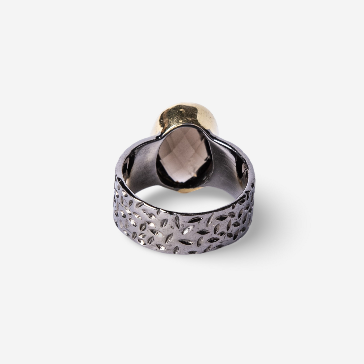 Orlando Smoky Quartz Ring-Golden Horn Jewellery