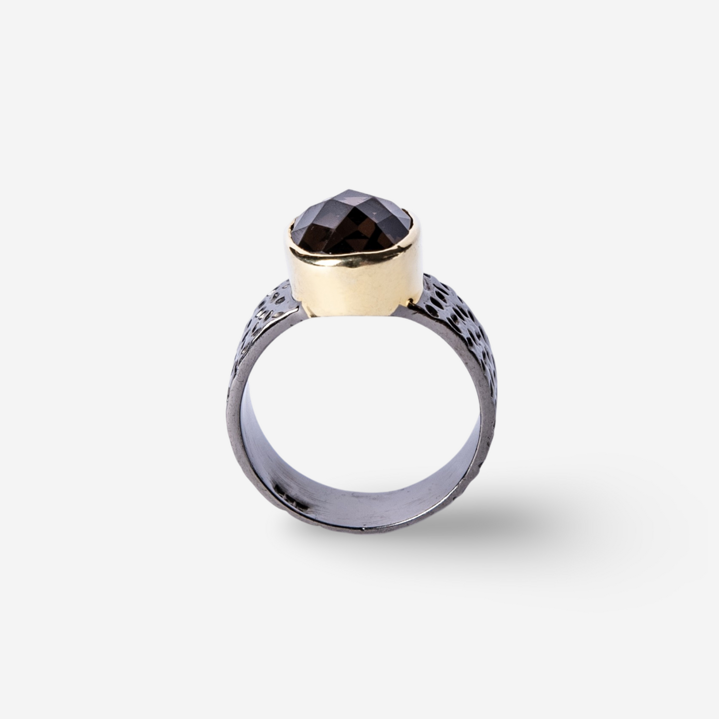 Orlando Smoky Quartz Ring-Golden Horn Jewellery