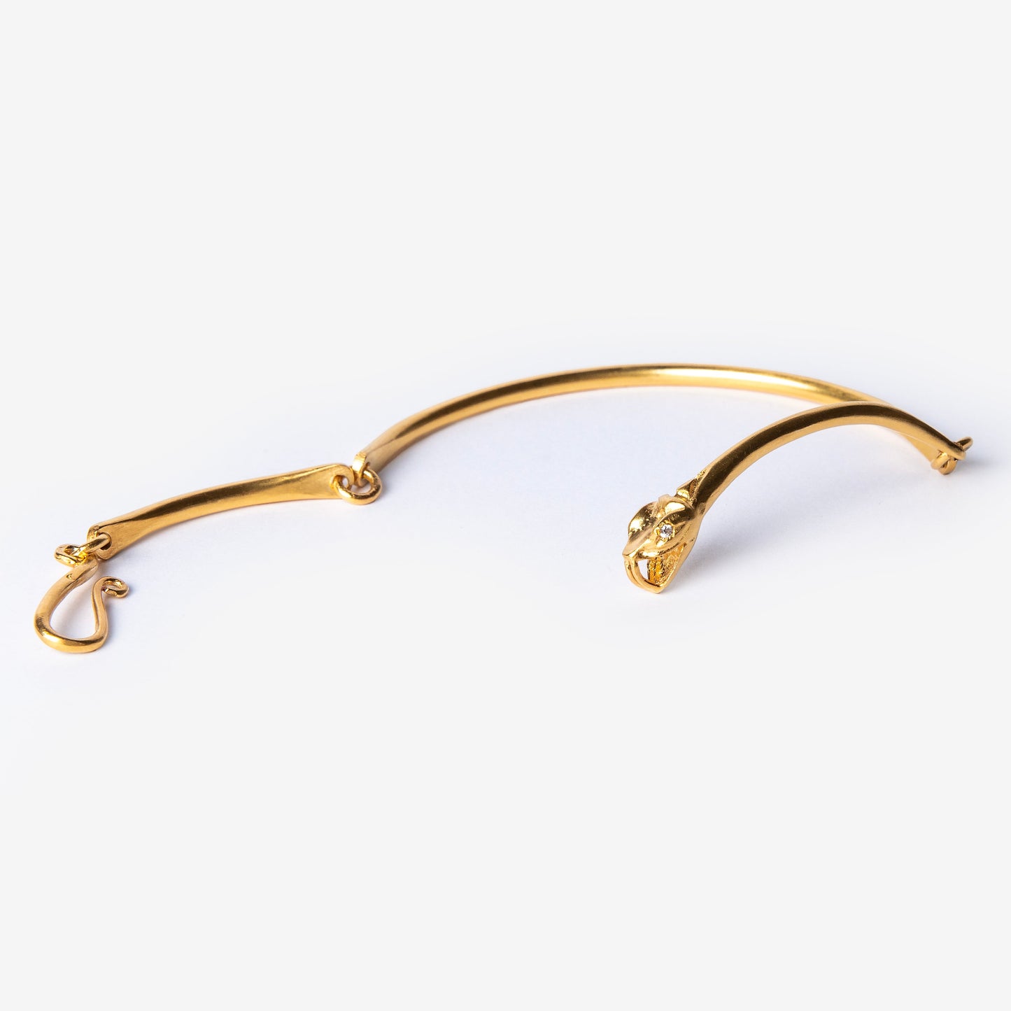 Ouroboros Snake Gold Plated Bracelet-Golden Horn Jewellery