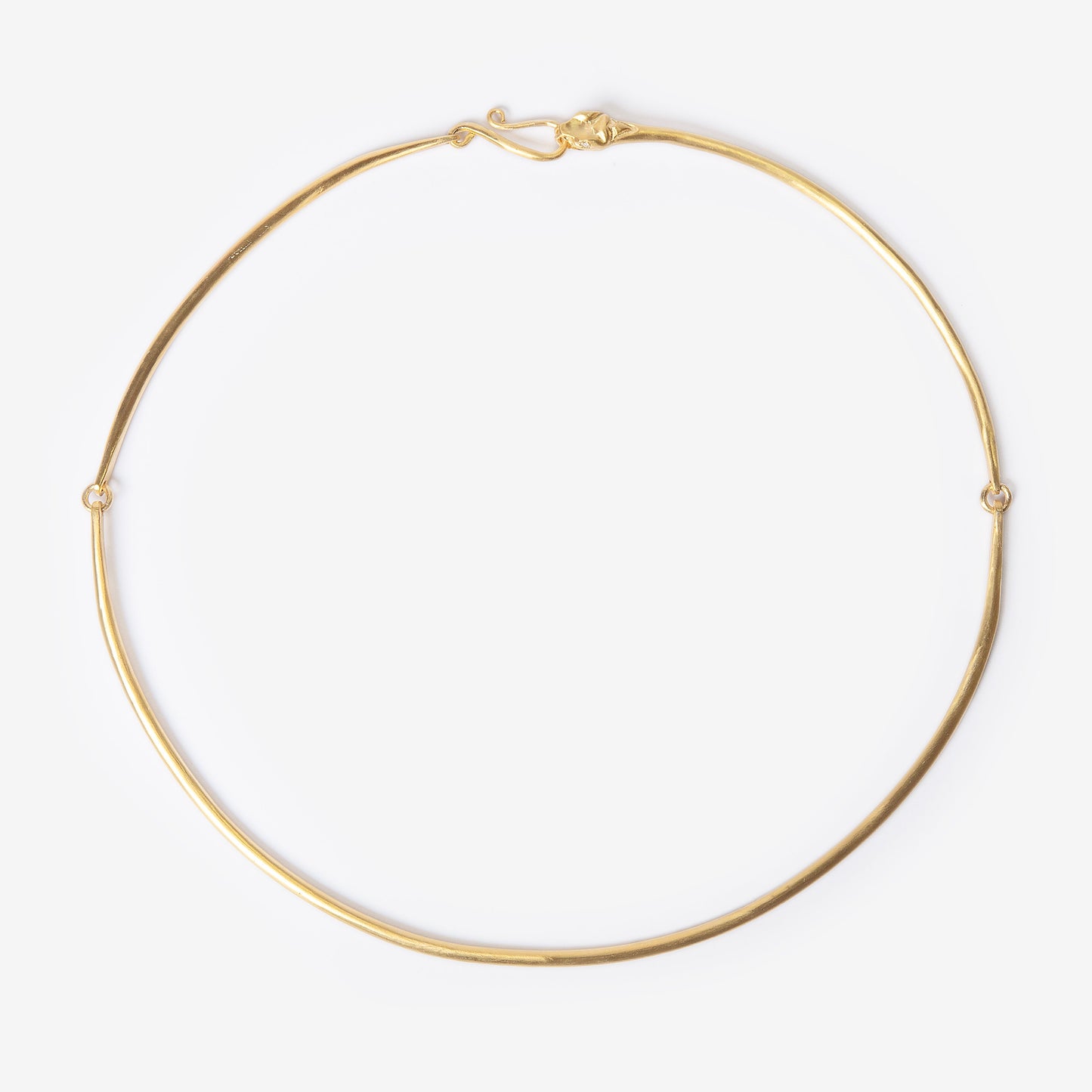 Ouroboros Snake Gold Plated Choker Necklace-Golden Horn Jewellery