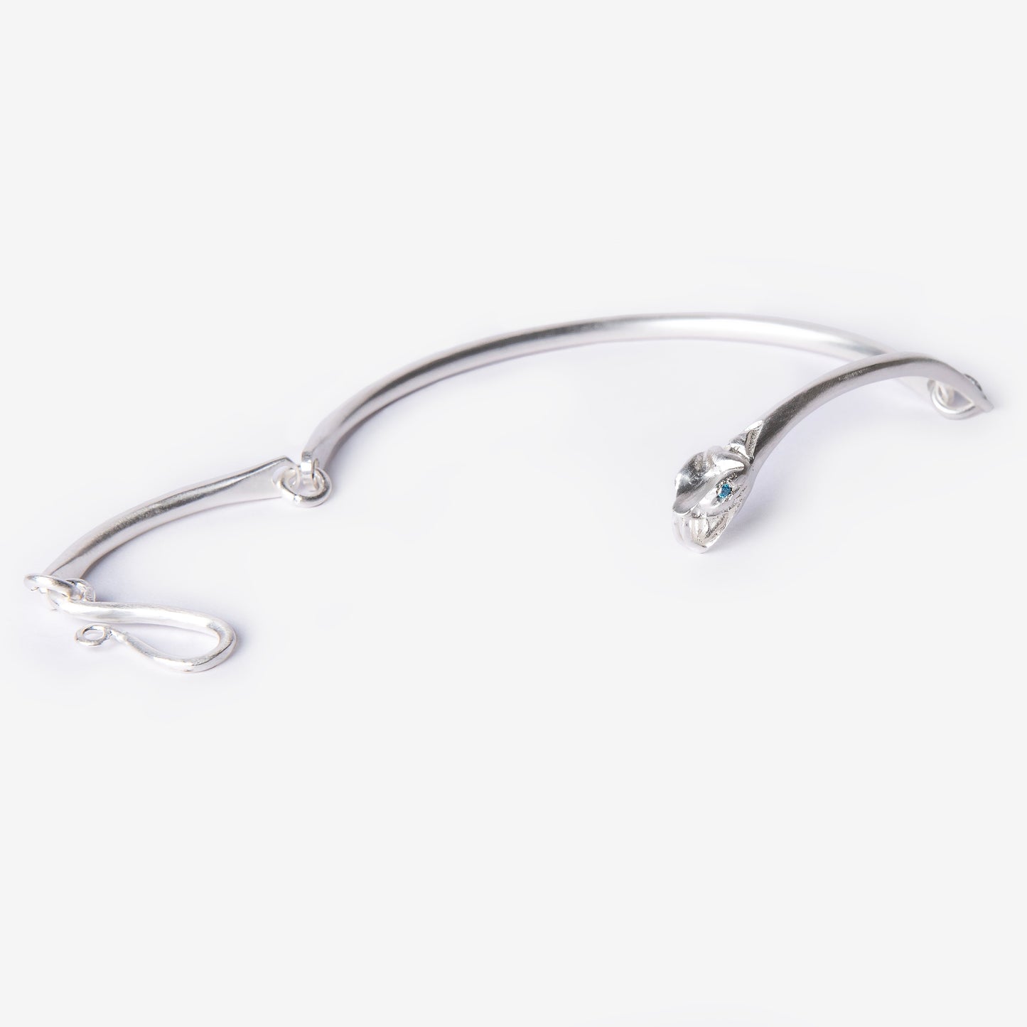 Ouroboros Snake Silver Bracelet-Golden Horn Jewellery