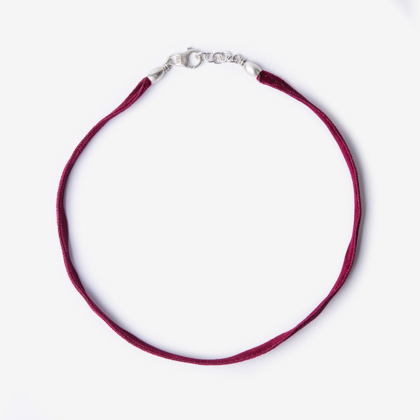 Red Velvet Choker Necklace-Golden Horn Jewellery