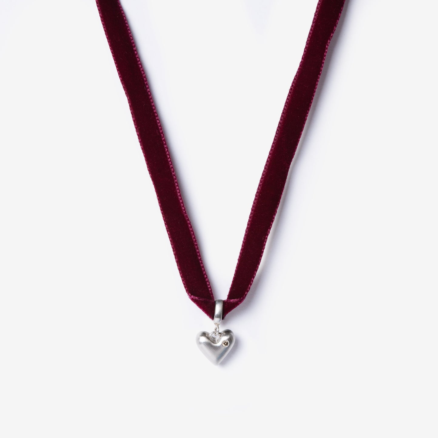 Red Velvet Choker Necklace-Golden Horn Jewellery