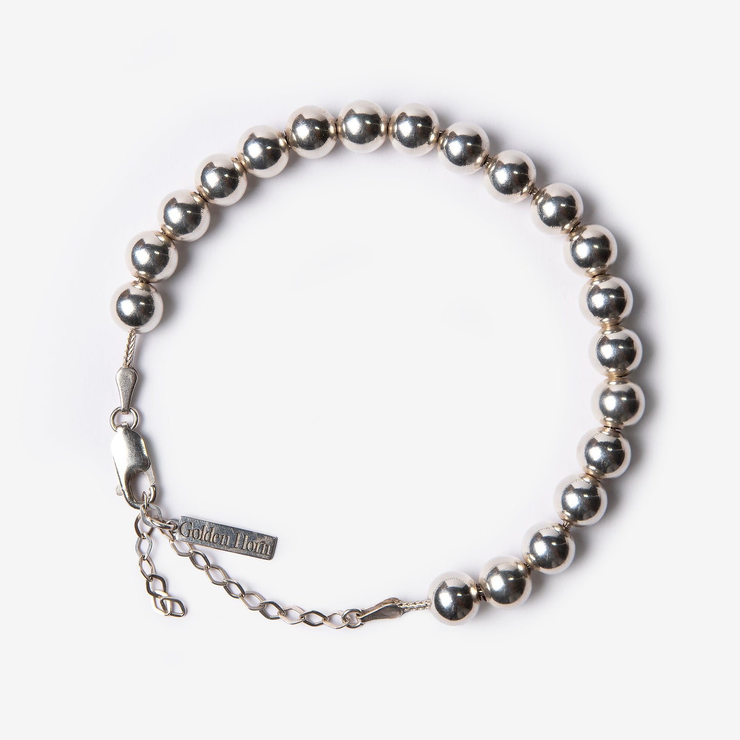 Silver Beaded Pearl Bracelet-Golden Horn Jewellery