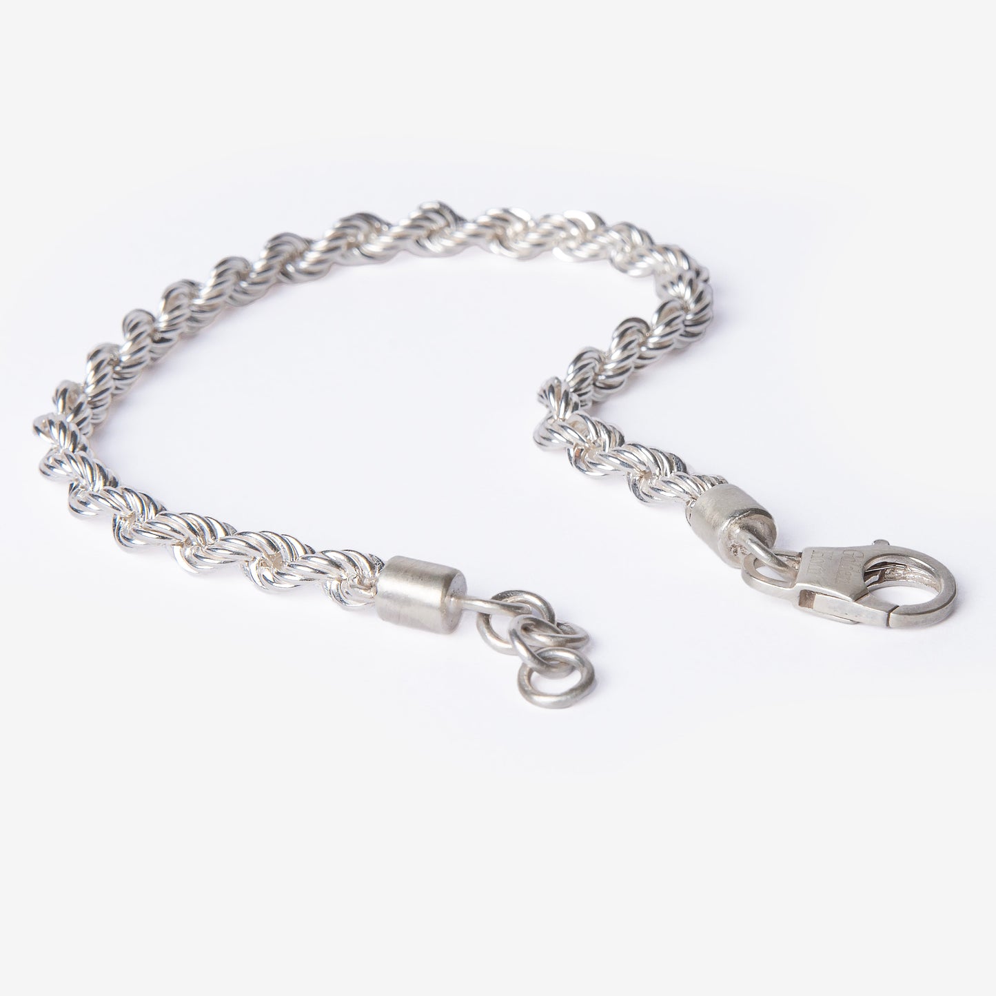 Silver Rope Chain Bracelet-Golden Horn Jewellery