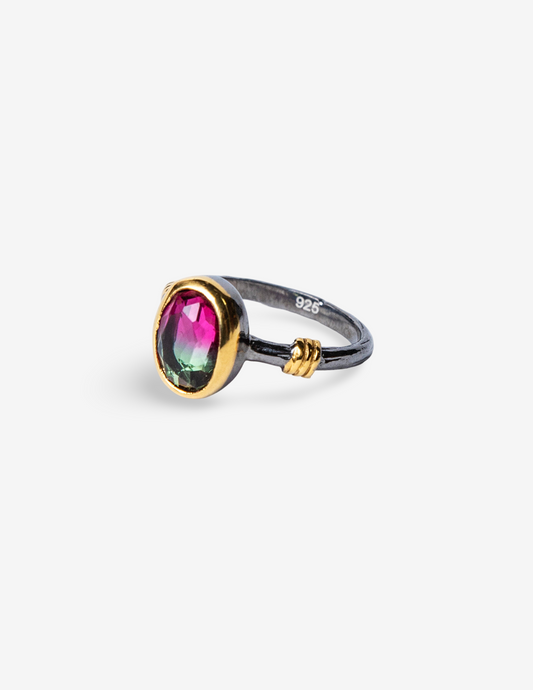 Royal Purple Gemstone Ring - Golden Horn